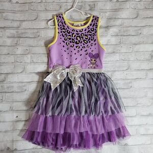 Purple Lol Tutu Dress 7/8